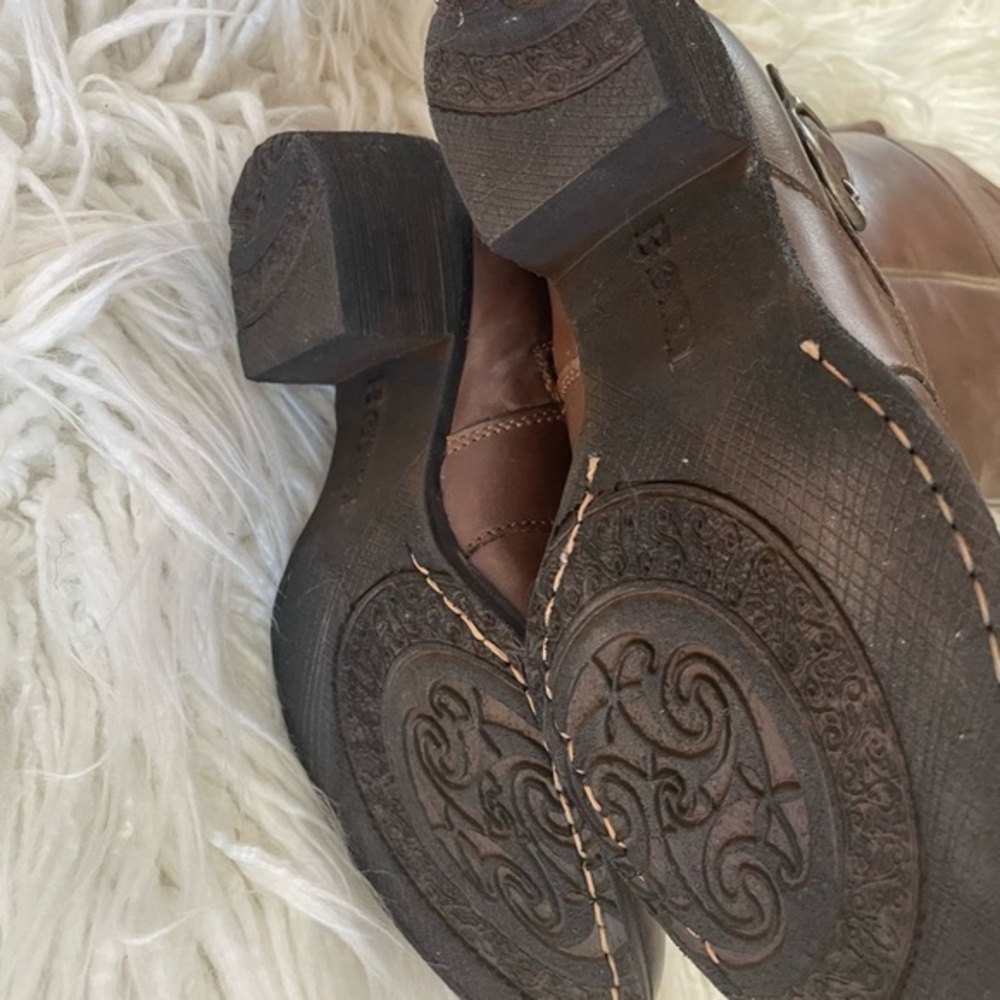 Born Montana brown leather cut out detail boots size 7 - Picture 7 of 8